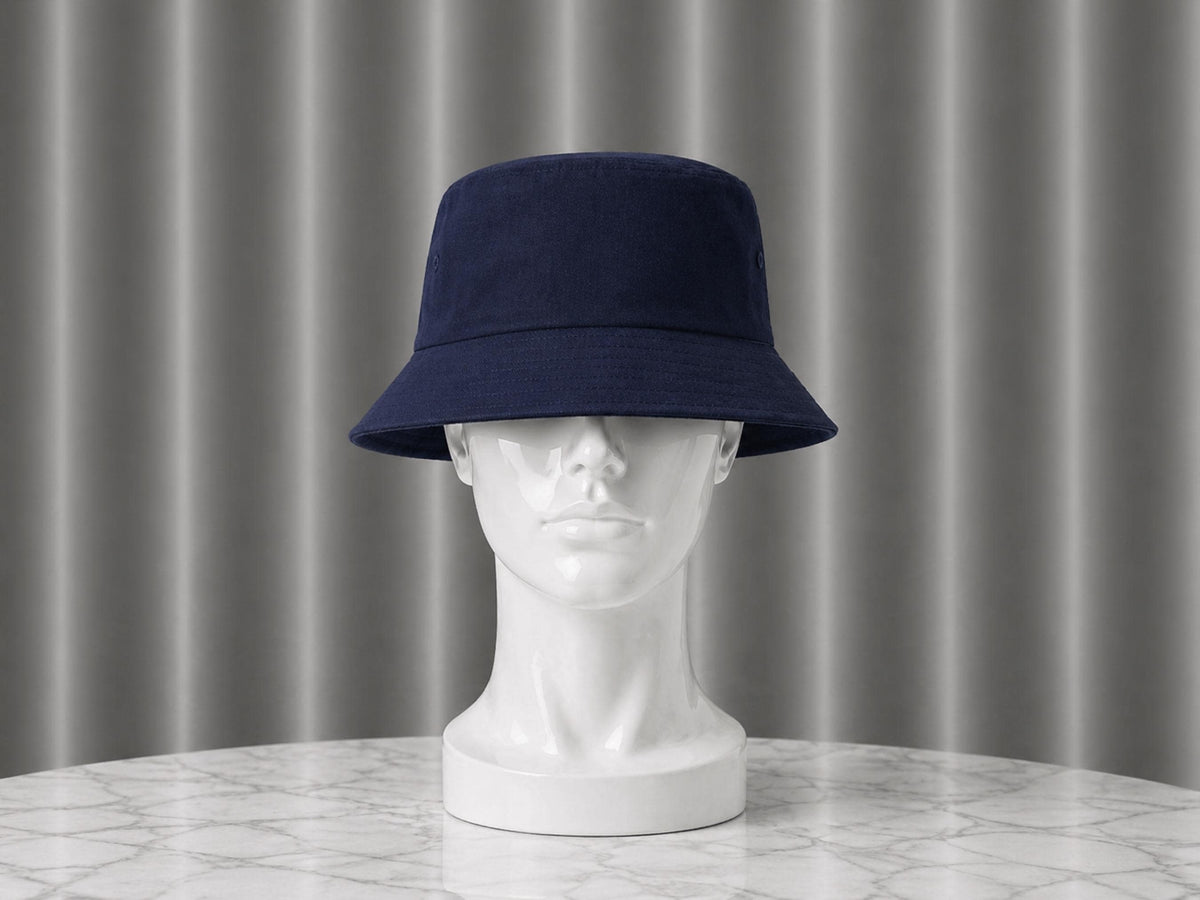 Marlin Navy Cotton Bucket Hat — Low Country Marine