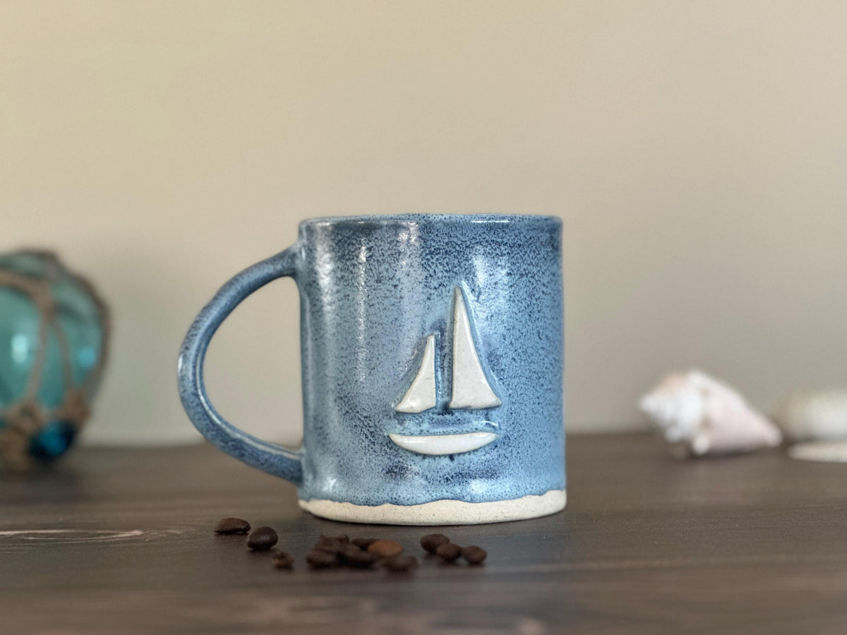 Topsail Gray Ceramic Mug — Low Country Marine