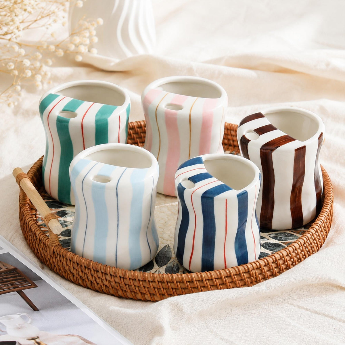 Sunrise Striped Ceramic Mug — Low Country Marine