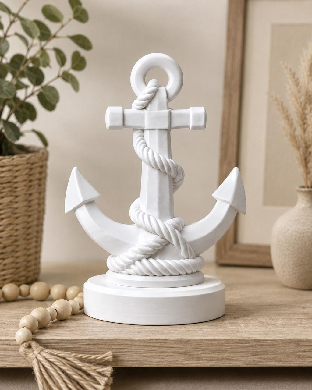 Bonito Navy Rope Anchor Decor — Low Country Marine