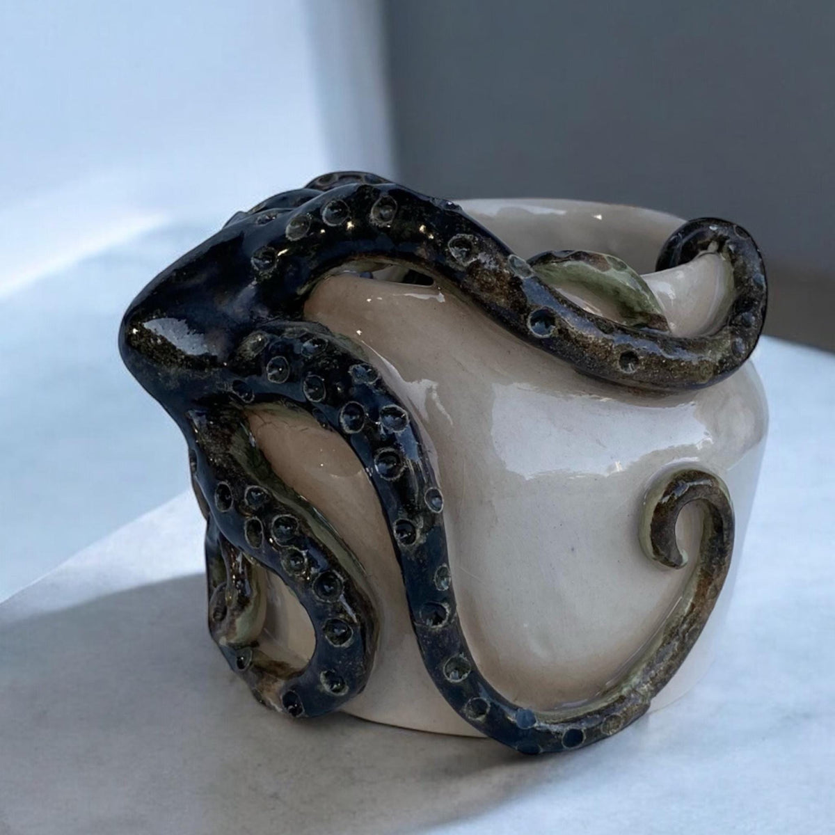 Seagrass Olive Ceramic Mug — view 3