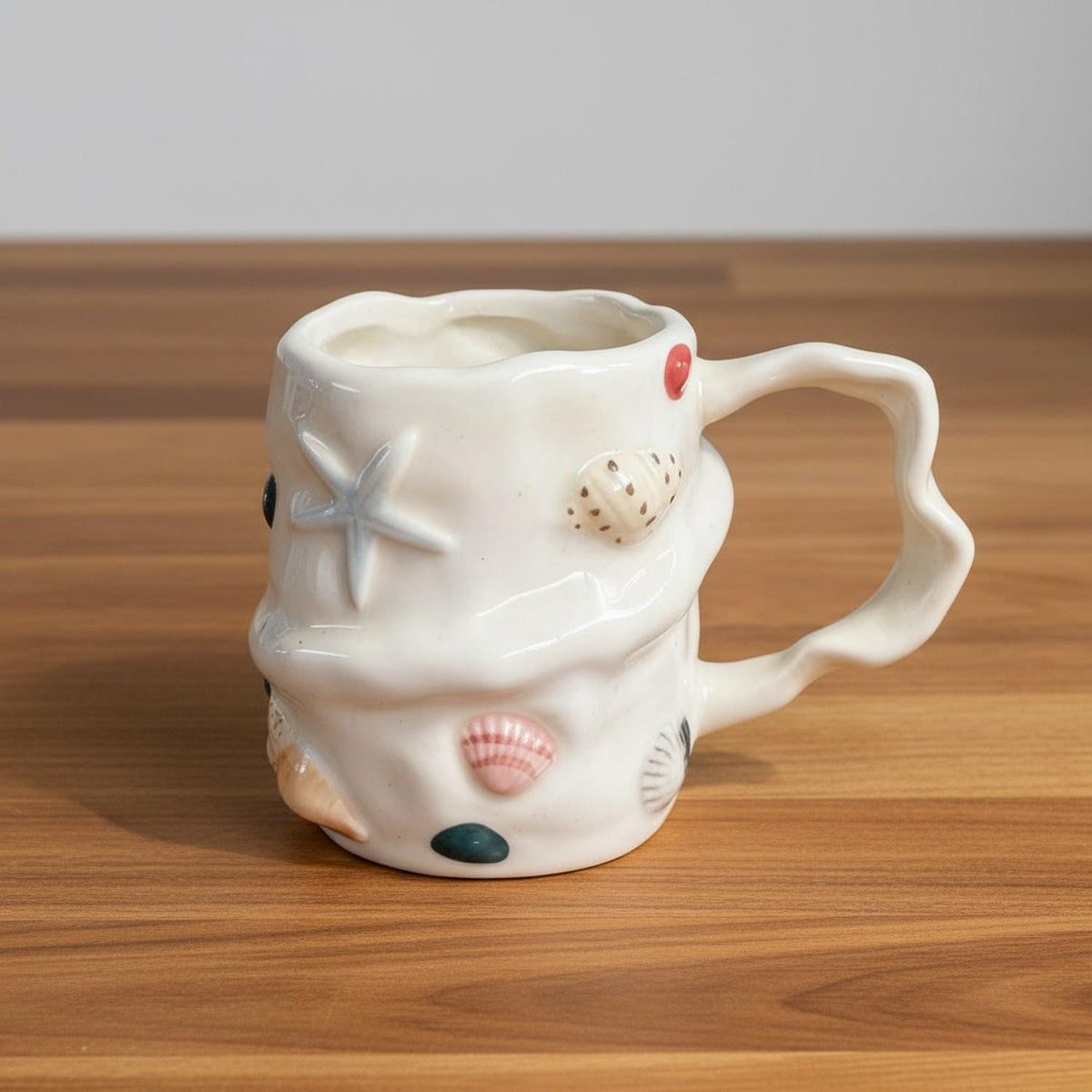 Bluffton Gray Ceramic Mug — view 5