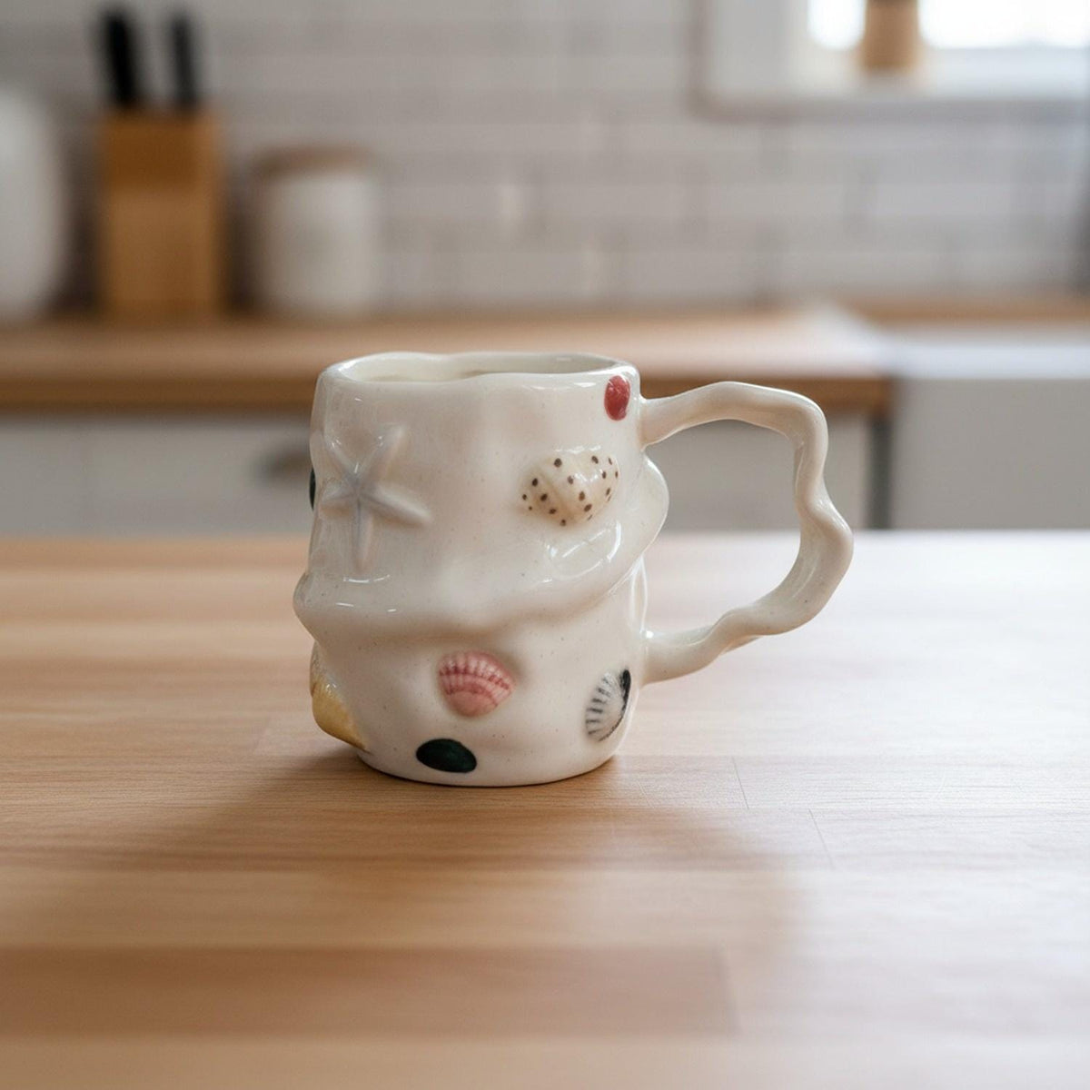 Bluffton Gray Ceramic Mug — view 4