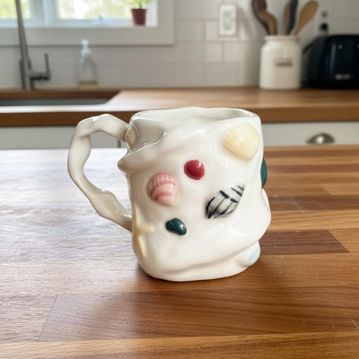 Bluffton Gray Ceramic Mug — view 2