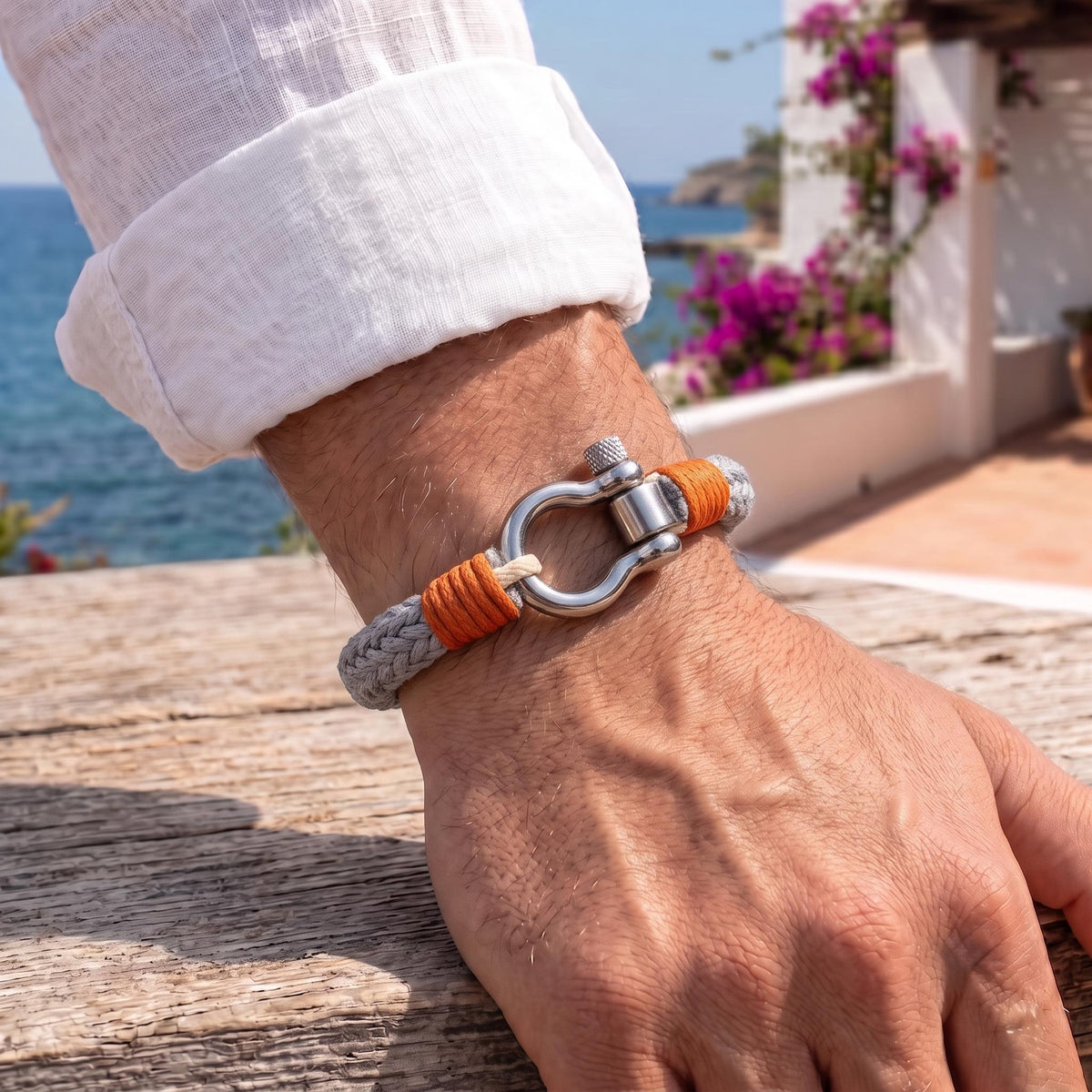 Wahoo Orange Rope Bracelet — view 2