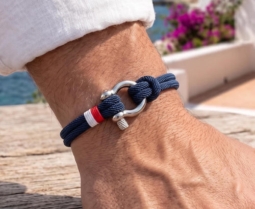 Capstan Navy Rope Bracelet — Low Country Marine