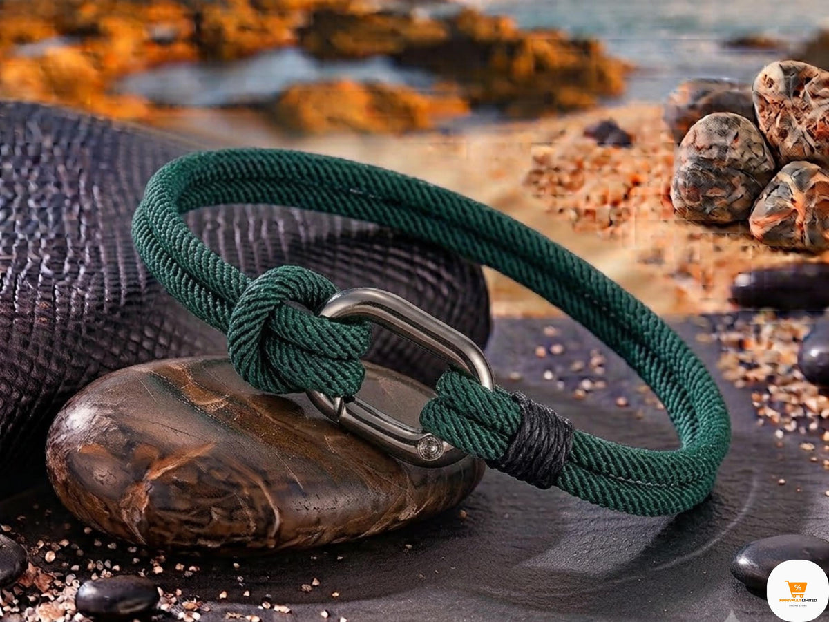 Oyster Blue Rope Bracelet — view 6