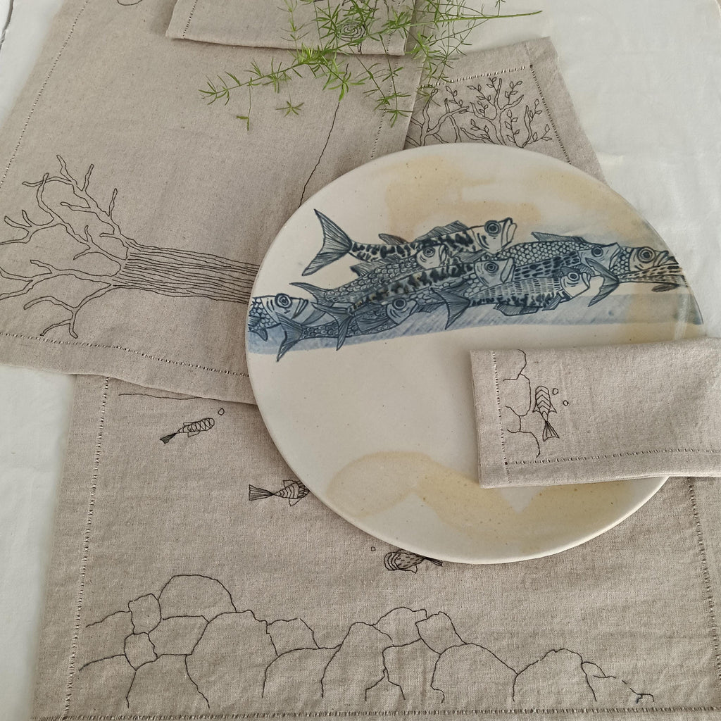 Breakwater Beige Serving Platter — Low Country Marine