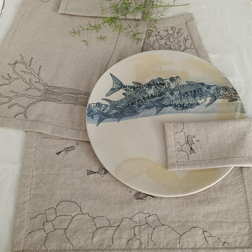 Breakwater Beige Serving Platter — Low Country Marine
