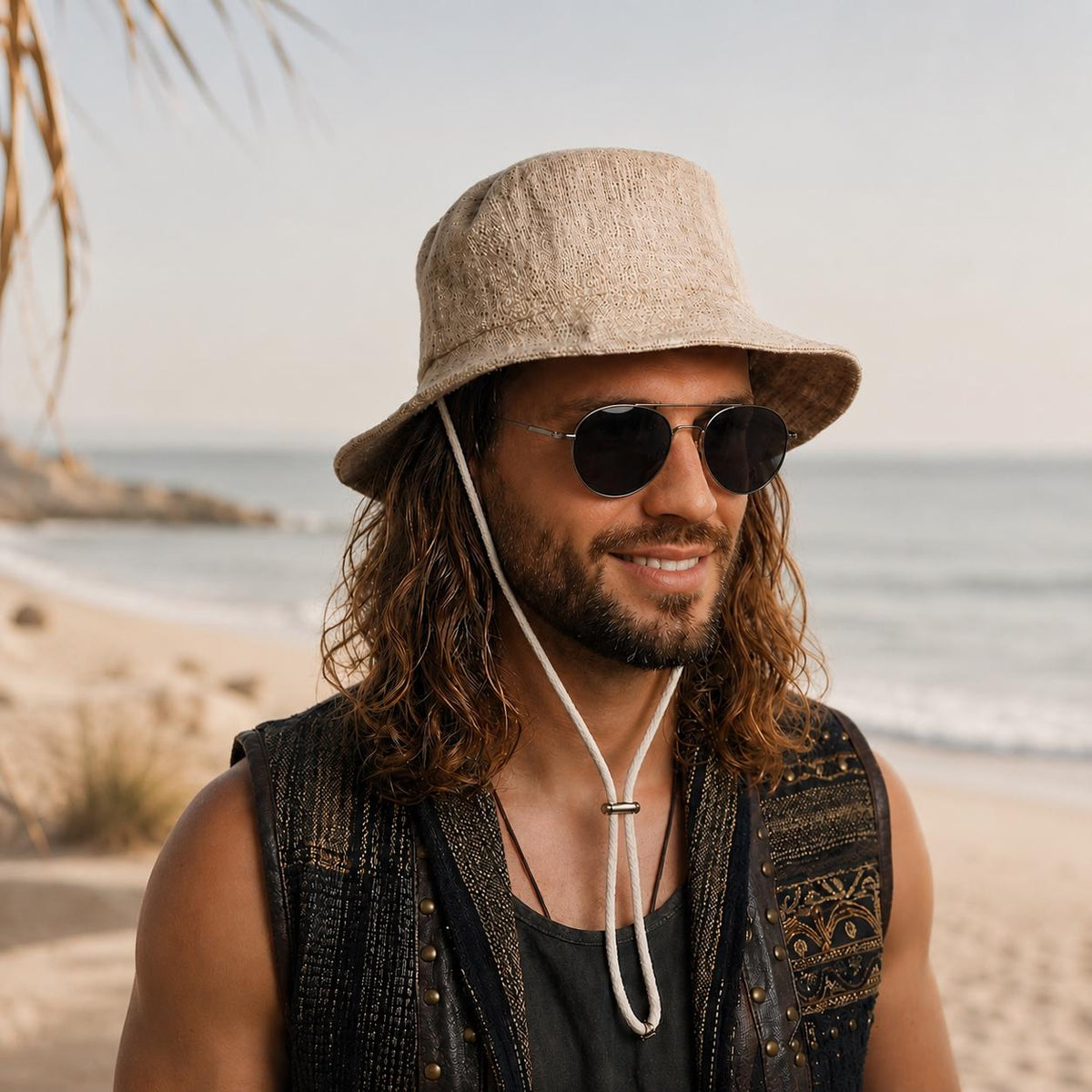 Galley Beige Bucket Hat — Low Country Marine