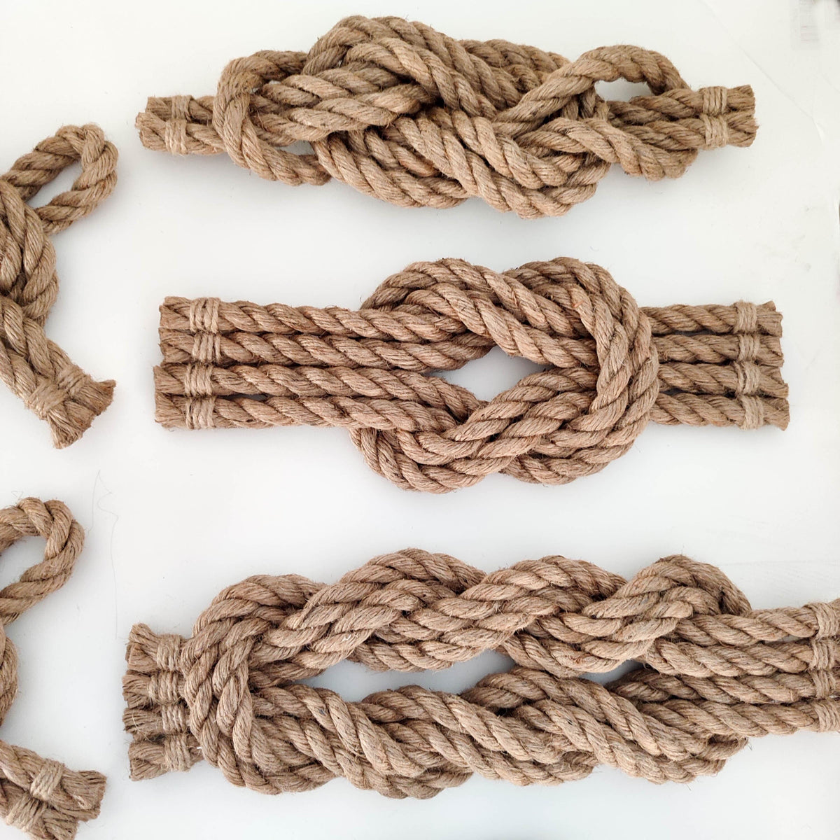 Fripp White Rope Knot Decor — view 6