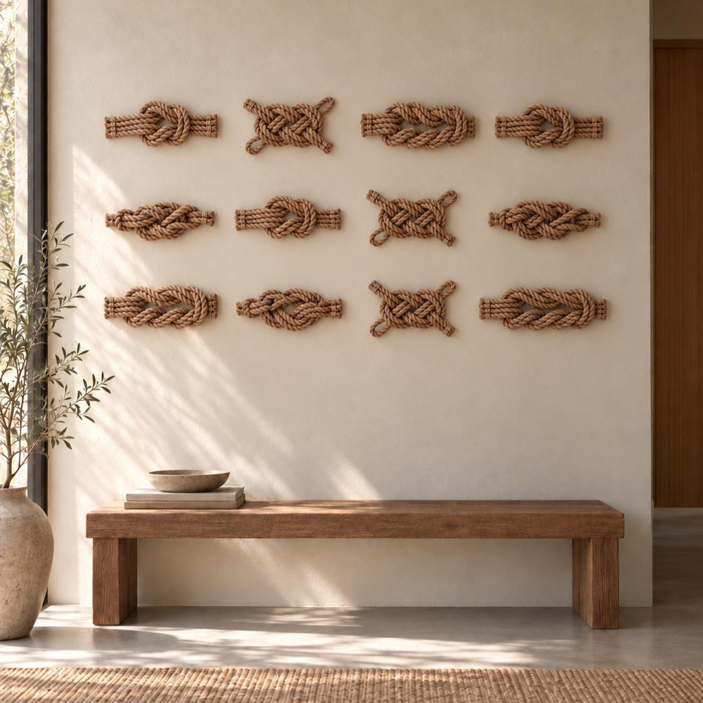 Fripp White Rope Knot Decor — view 2